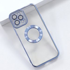 電気めっき磁気リングクリアケースiPhone 14のカバー13 Pro Max Clean Lensケースカメラプロテクター