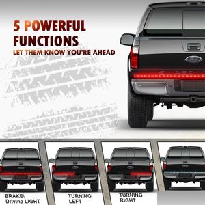 Turn Brake Light White Red Truck Turn Signal Tail Reverse Tailgate 60" Led Strip Light Bar Replacement For Ford F150 F250 F350 F450 Dhtgv