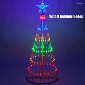 Bordslampor Animerade LightShow Cone Christmas Tree Led Yard Light for Outdoor Garden Decorations Decor Drop Ship