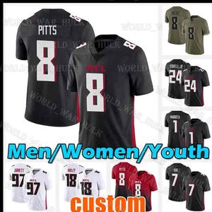 8 Kyle Pitts Jersey Michael Vick Football A J Terrell Jr Troy Andersen Richie Grant Dee Alford Todd Gurley II Rashaan Evans DeAngelo Malone Ridley Arnold Ebiketie