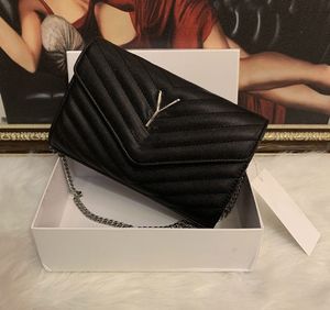 Дизайнерская сумка женщин сумки сумки сумочки на плечах сумки роскошная бренда черная телячья шеста классическая диагональная полоса