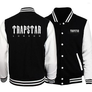 Kurtki kurtki 2022 Trapstar Chienille Funny Prints Mens Fashion Lose Sportswear Autumn Hip Hop Cardigan Wygodny, swobodny mężczyzna