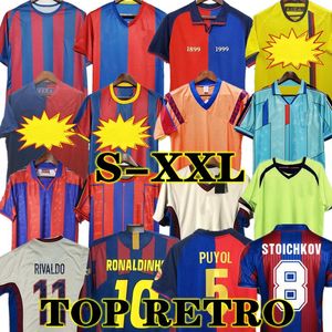 1899 1999 Barcelones Stoitchkov Retro 96 97 Figo Ronaldinho Messis 08 09 07 91 92 Koeman Classic Rivaldo Henry Laudrup Guardiola