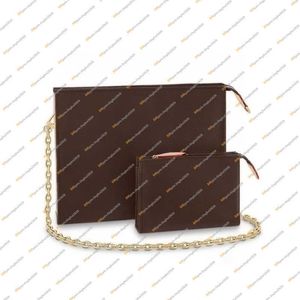 Designe Pochette Voyage 체인 가방 크로스 바디 숄더백 토트 핸드백 메신저 백 고품질 상단 M81412