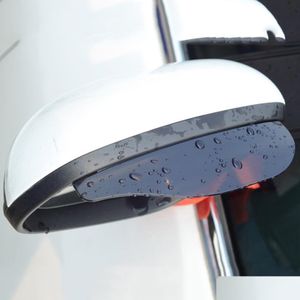 Inne światła samochodowe 2PCS samochodowe lustro wsteczowe deszczowy brwi z tylnym widokiem bok osłony śniegu osłona słońca osłona osłona ochraniacza dostawa 2022 DHLC7