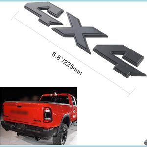 Autoaufkleber 4X4 Emblem 8,8 Zoll Abzeichen für Dodge Ram 1500 2500 3500 Ford F150 Drop Lieferung 2022 Handys Motorräder Außenzubehör Dhi4C