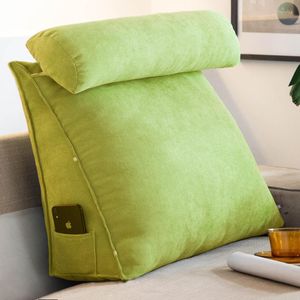 Pillow Soft And Comfortable Triangle Sofa Bedside Office Nap Backrest Pad