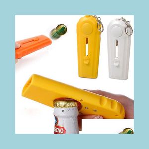 Openers Wholesale Cap Zappa Bottle Opening Creative Plastic Ejection Beer Opener Kitchen Tool With Handy Key Chain Party Rrd6893 Drop Dhrpp