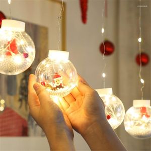 Dekoracje świąteczne LED Strain Light Ball Święty Mikołaj Rok Dekoracja światła dekoracje domowe Navidad Tree