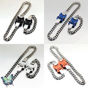 Chains CLASSIC 1017 ALYX 9SM Chain Necklace Accessories Austria Laser Marking Boyfriend Girlfriend Bracelets