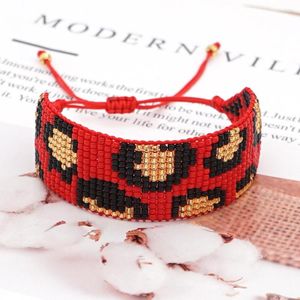 Charm Bracelets Go2hoho Leopard Bracelet For Ladies Jewelry Miyuki Pulseras Jewellery Handmade Woven Friends Gift Women