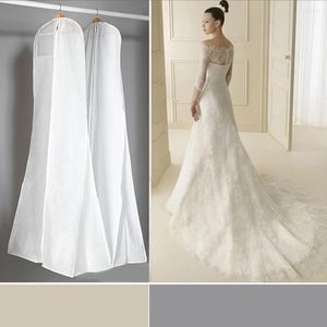 Roupas vestidos de noiva de armazenamento de vestido de noiva de pendurar roupas de nupcial vestido de noiva grossa capa à prova de poeira