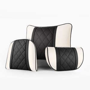 Nappa Leather Car Prest Cushion مسند رأس وسادة الرقبة لسيارة مرسيدس بنز مايباخ وسادة من فئة وسائد السيارات إكسسوارات السيارات