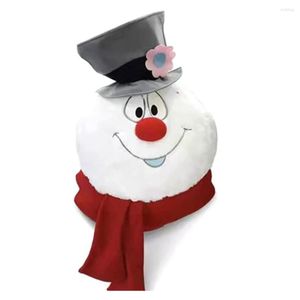 Christmas Decorations Durable Gift Year Door Decor Snowman Head Tree Topper Wall Ornaments Handmade Create An Atmosphere For Gifts Plush