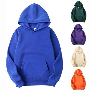 Men's Hoodies Men Casual Hooded Sweatshirts Pullover Autumn And Winter Leisure Solid Color Sweater Top Blouse Oversize