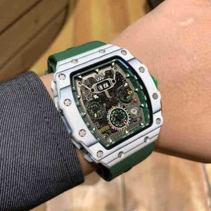 Milless Multifunctional Green Mens Automatic Mechanical Watch Versatile Personality Atmosphere Technology Fashion Trend Sports