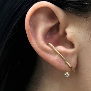 Brincos de backs Davini geométrica Golden Clip Ear Punto Ringos Cartilagem para Mulheres femininas Ó jóias MG315