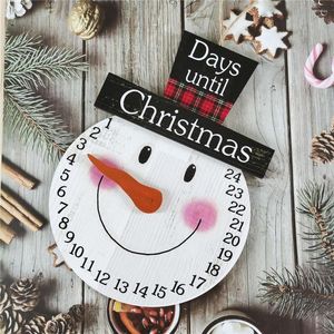 Christmas Decorations Year Creative Wooden Holiday Calendar With Lanyard Pendant Countdown Home Decoration Ornaments For