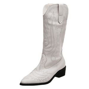 2022 Haftowane zachodnie kowbojki Cowgirl Boots European Ameryka