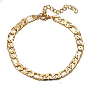 Charmarmband K Gold Chain Armband European American Fashion Anklet For Women and Men Factory Price Jewelry Drop Delivery DHPY2