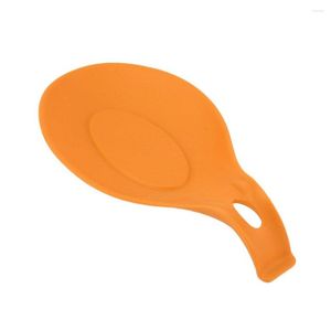 Table Mats 5 Colors Large Silicone Spoon Insulation Mat Pad Heat Resistant Placemat Glass Tray Kitchen Tool Accessories