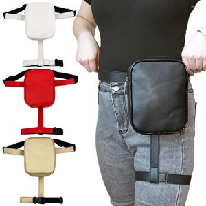 TABY TABY Fashion Crossbody Woman Man Noga Bag worka Pu skóra Fanny Pakies Mała torebka na motocykl turystyczny