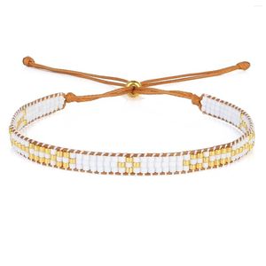 Charm-Armbänder KELITCH Friends Miyuki Frauen Bohemian Perlen Seil Kette Verstellbares Paar Armband Handgefertigte Single Wrap Armreifen
