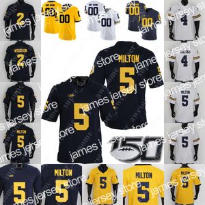 Футбольный колледж американский колледж носит NCAA Michigan Football Jersey Vincent Grey Mazi Smith David Ojabo Caden Kolesar DJ Turner Джордж Джонсон Кешан Харрис Майкл Барр