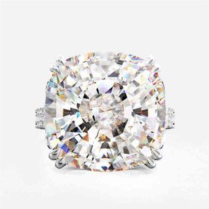 Cushion Cut 10CT Moissanite Diamond Ring 100% Original 925 Sterling Silber Engagement Ehering -Ringe für Frauen Party Schmuck2926