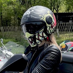 オートバイヘルメットドット認定ヘルメットモジュラーデュアルバイザーレンズオフロードオープンフルフェイスモトクロスアダルト