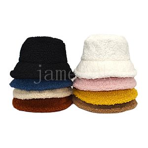 Fashion women's warm bucket hat ladies autumn and winter outdoor Panama plush soft warm fisherman casual hat women DE819