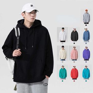 Men's Hoodies Sweatshirts Autumn and winter new trendy brand men's loose sports fashion drop-shoulder hooded pullover sweater casual couple S-5XL G221011