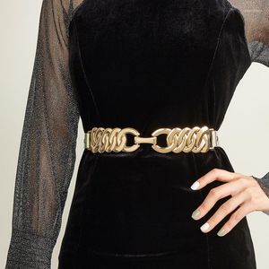 ベルト2022女性用ベルトゴールドメタルステッチファッションレトロドレスジーンズコート高級デザイナーブランドキャットウォークコルセットレディース