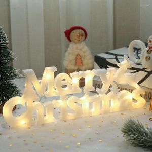 Рождественские украшения Merry Letter Light Led String Garland для подвесных огней декор Христос i8p2