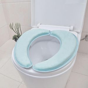 Coprisedili per WC, coprisedili morbidi, extra spessi, coprisedili, protezione per sgabello, set di accessori per il bagno, tappetino adesivo