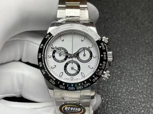 BT-DTN Ceramic Bezel Men's Watch Chronograph Function Orologio Di Lusso 904L 4130 Automatisk mekanisk rörelse klockor 00