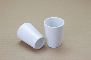 1.5oz Sublimation Ceramic Shot Glass White Wine Glasses Cup Heat Transfer Whiskey Shot Glass