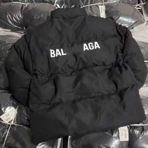 디자이너 Balanciagas Down Puffer Jacket Mens Womens 가을 겨울 패션 브랜드 Vintage Luxe 대형 느슨한 단순 캐주얼 따뜻한 유지 Balenciga Parkas Coats