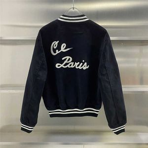 Luxus CE Herrenjacke Wolle Cardigan Mantel Designer Baseball Jacken Männer Frauen Stickerei Stich Sportbekleidung uns Größe 12