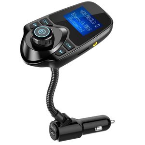 Bluetooth Car Kit Bluetooth Car Fm Transmitter O Adapter Receiver Wireless Hands Kit W 1.44 Inch Display Drop Delivery 2022 Mobiles M Dh2L1