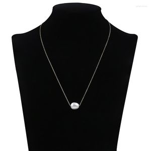 Pendell￶der Halsketten Gro￟handel Luxus 925 Sterling Sliver S￼￟wasserreis Perlenkette f￼r Frauen