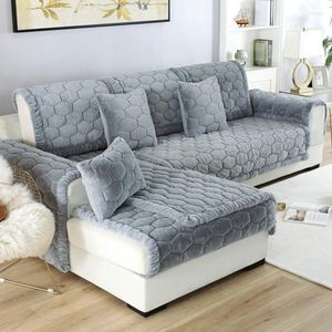 Stuhlhussen Split Sectional Sofa Handtuch Matte verdicken Ecke Couch Slip Solid Color Slipcover Haustier Hund Kinder Pad Kissen Decke