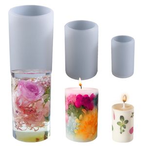 Cylinder Silicone Candle Molds for Pillar Candle Making Epoxy Resin Casting Mould Wax Soaps Polymer Clay and Crafts DIY