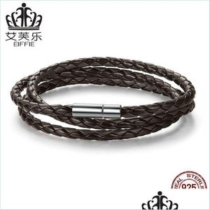 Bracelets de charme 6 pulseiras coloridas por atacado Cadeia longa fivela ajustável fivela unissex Leather para mulheres e homens moda je dhcsu