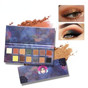 Eye Shadow colors Makeup Set Chinese Flavor Shimmer Kit Earth Nude Sunset Color Waterproof Glitter Eyeshadow Palette Cosmetic