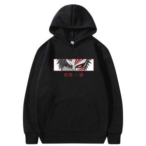 Herrtröjor tröjor heta nya blekmedel ichigo Kurosaki anime manga hoodies grafik tecknad män kvinnor mode kläder man länge ärm lös tröjor t221008