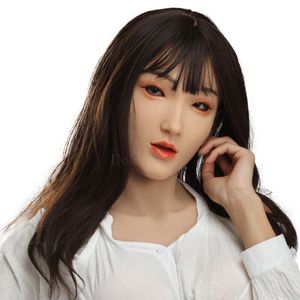 Women Silicone Head Mask Cover Makeup Crossdresser Cosplay Beauty Mask Collection Man till Female Realistic Silicone Face Masks