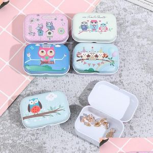 Jewelry Pouches Bags Jewelry Pouches Cute Tin Box Sealed Jar Packing Boxes Candy Small Storage Cans Coin Earrings Headphones Gift Dr Dhf78