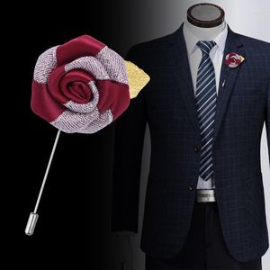 Spille Matrimonio Uomo Donna Fiore Rosa Spilla Fiore all'occhiello fatto a mano Spilla da uomo Abiti da uomo Accessori di abbigliamento