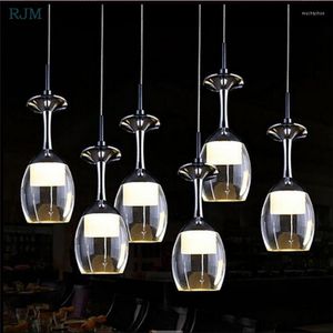 Lâmpadas pendentes de luzes de cristal modernas cozinha de vidro cozinha luminosa luminária lumin